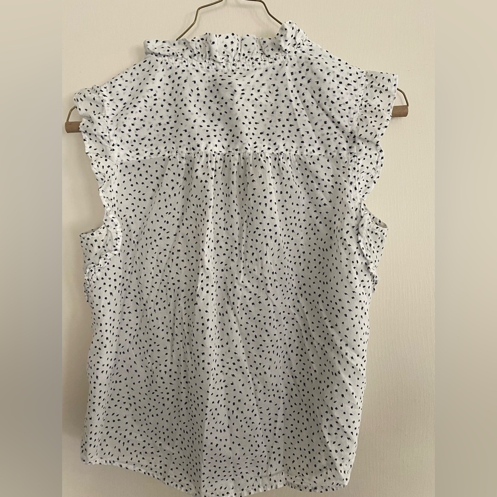 Banana Republic Black and White Polka Dot Women's Top - Picture 5 of 5